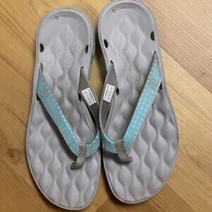 Columbia Women's Sz 6 Flip Flop Slippers Beach Outdoor Omni Grip Techlite